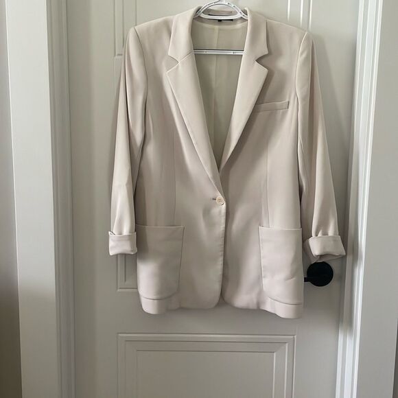 Theory Vamp Cream Women's Blazer - Picture 1 of 5